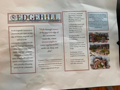 A flyer about a potential development recently distributed throughout Edgehill