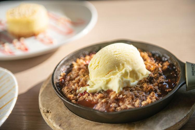 strawberry-rhubarb crumble at answer