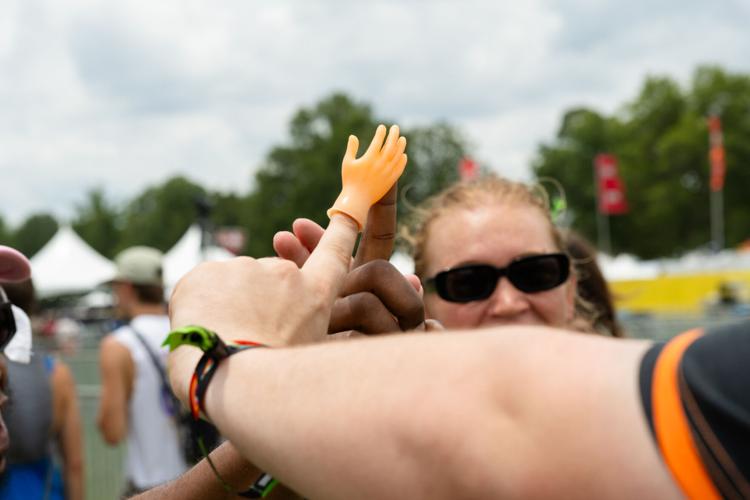 High fives on the way into Bonnaroo - Sam McIntyre .JPG