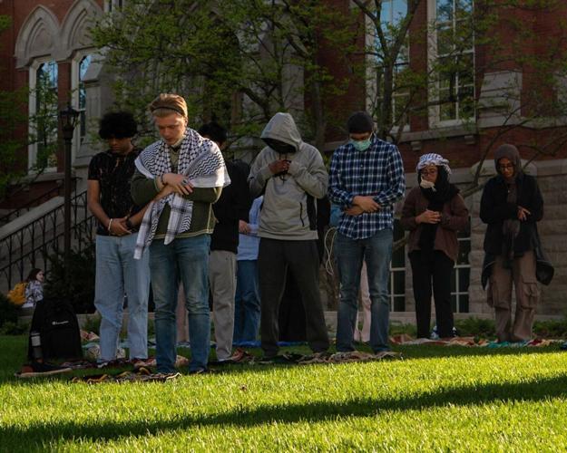 Vanderbilt University students during an on-campus protest, March 26, 2024