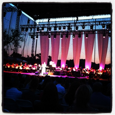 Idina Menzel and the Nashville Symphony at the Woods at Fontanel, 6/16/12