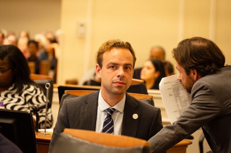 Rollin Horton in the council chambers