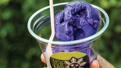 dark purple ube ice cream in a cup at Maemax Market, the Nashville Scene’s 2026 Best Use of Ube in Nashville.
