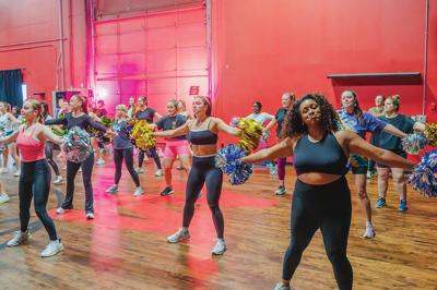 A class at Pom 615, the Nashville Scene's 2026 Best Dance Workout in Nashville.