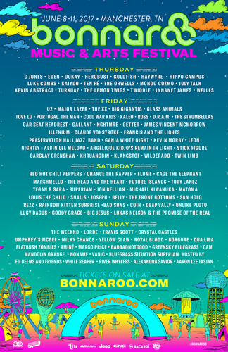 Bonnaroo 2017 Announces Daily Lineups