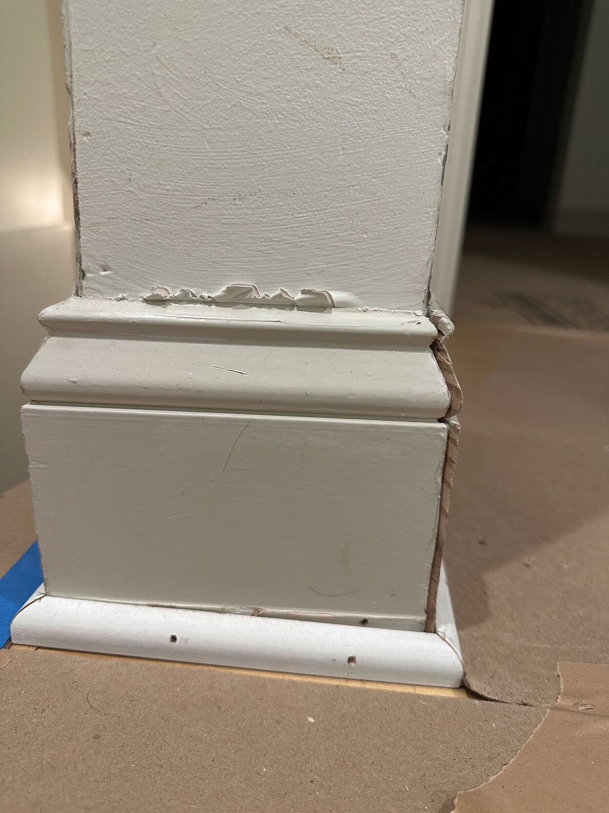 Moulding at the Kirkegaards' home