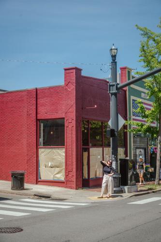 The Green Ray owner Rebecca Moon at the site of her forthcoming storefront