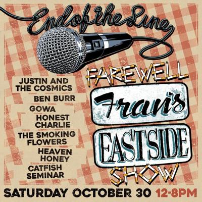 Frans farewell show flyer