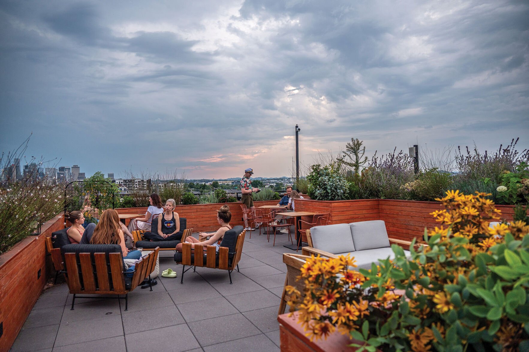 The rooftop at Tall Tales