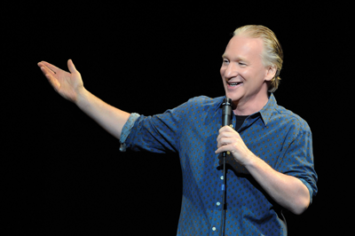 Bill Maher, performing at TPAC this week, talks about immigration, religion and ammosexuals