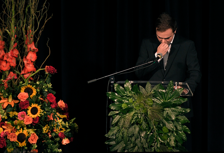 Hundreds Crowd Belcourt for Max Barry Memorial