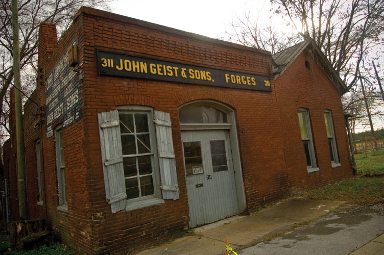 Our city in ruins: John Geist Blacksmith Shop