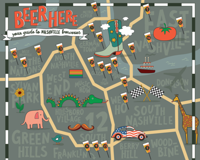 Beer Here: A Map of Nashville Breweries