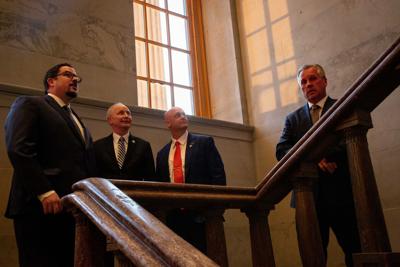 Last day of session, Hill, Slater, Reeves, Scarbrough