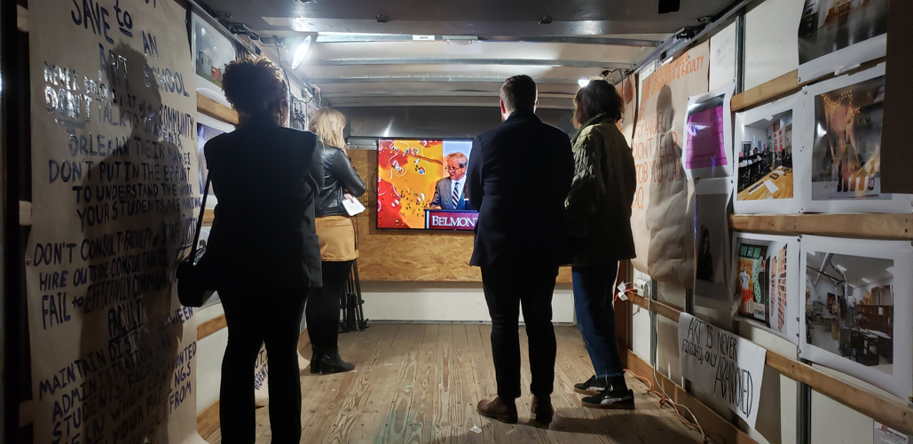 Watkins Students Mount Protest Exhibition About Belmont Merger
