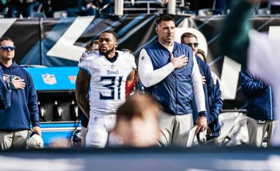 Kevin Byard with Titans coach Mike Vrabel