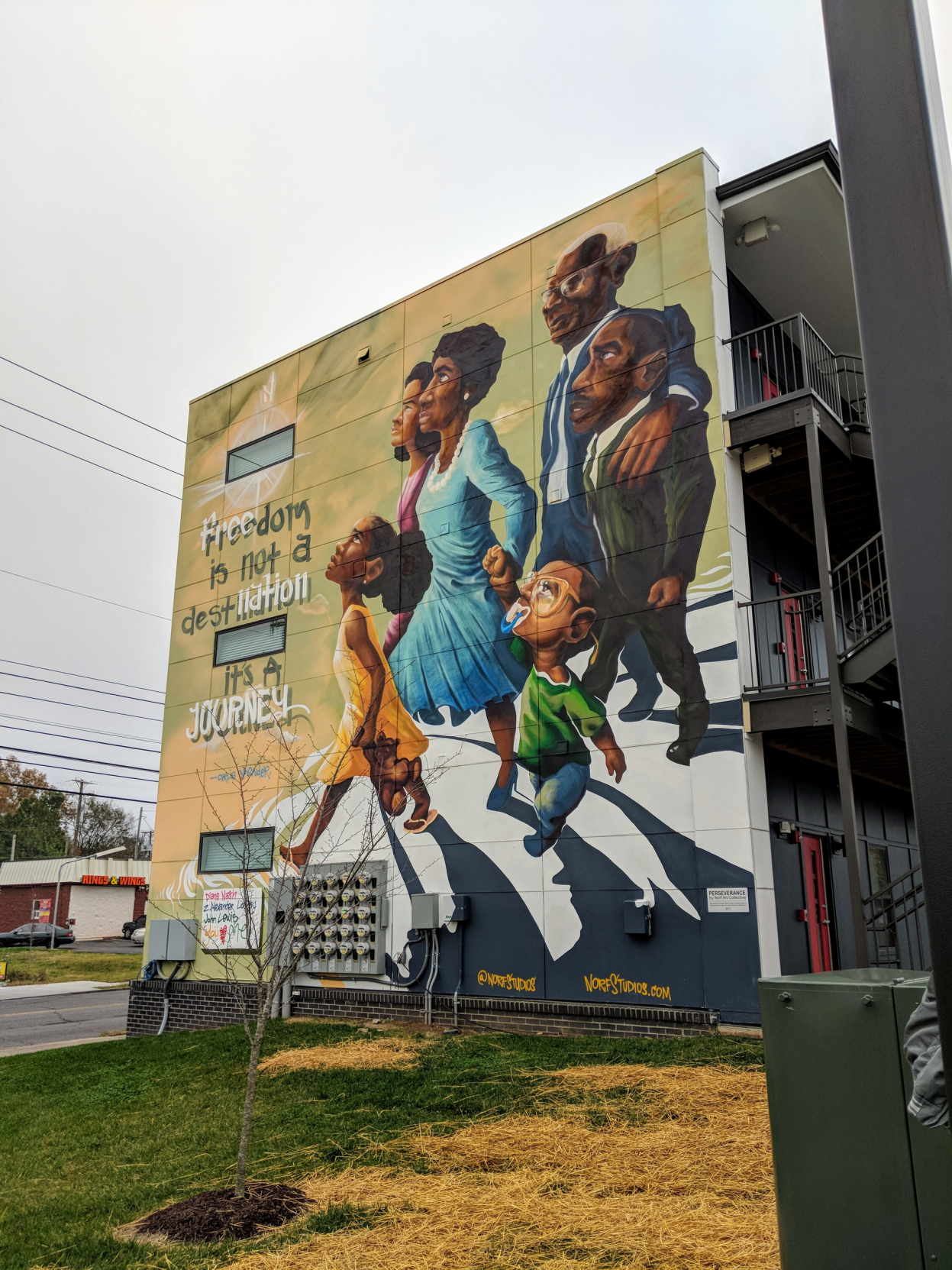 Norf Art Collective Unveils Mural of Civil Rights Luminaries