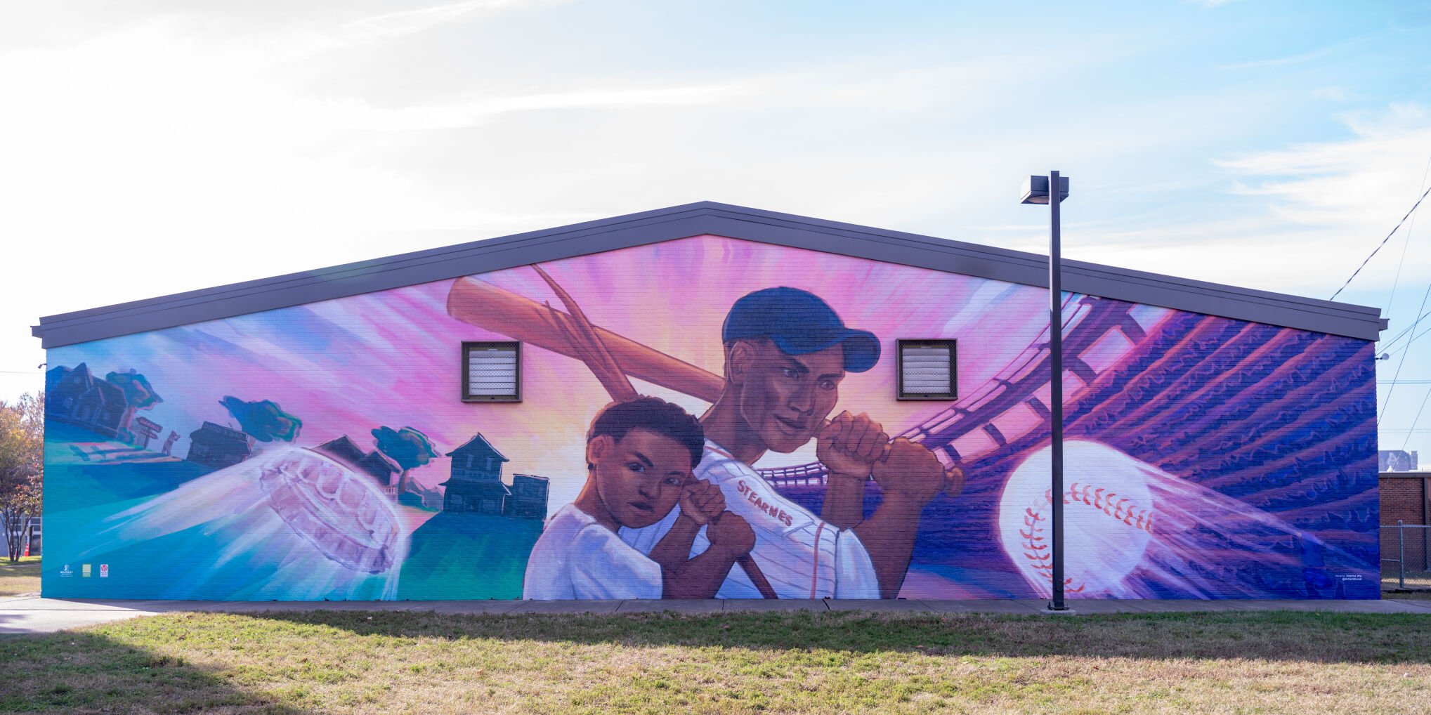 Mural of the Negro Baseball League