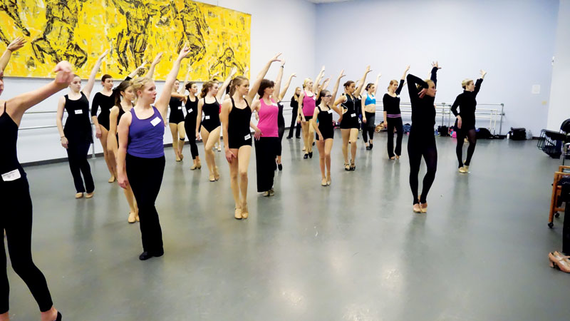 A pulverizing afternoon working out with the Rockettes