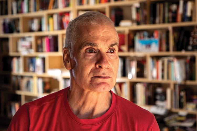 Henry Rollins with his collection at home in Nashville, October 2026