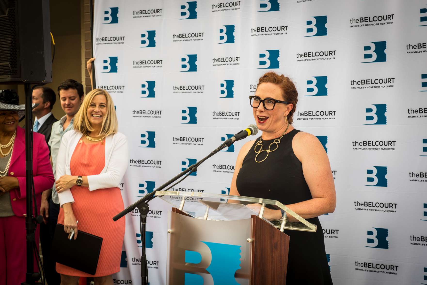 The Belcourt Theatre Reopens With a Ribbon-Cutting Ceremony