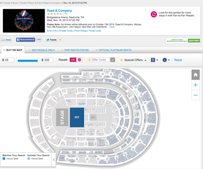 Looks Like Sales Are Sluggish for Dead & Company at Bridgestone
