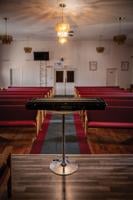 A gun safe at the Rock United Ministries