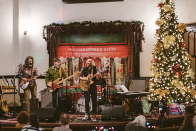 The Features perform at the Spongebath Records Reunion show at Lindsley Avenue Church of Christ, 12/13/2019