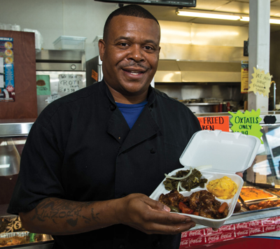 Meat-and-Three Lunch — Fame-Us Cafe — $5.99