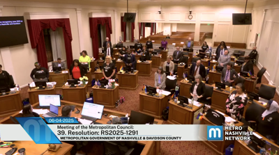 Metro Councilmembers stand while approving the resolution to recognize Immigrant Heritage Month, June 3, 2025