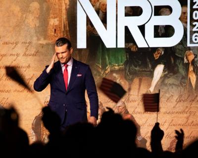 Secretary of War Pete Hegseth at the National Religious Broadcasters’ Freedom 250 Celebration at Gaylord Opryland Resort and Convention Center, Feb. 19, 2026