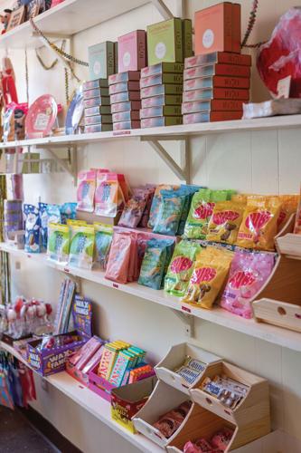 Shelves full of colorful candy at Powder City Candy & Gifts is the Nashville Scene’s 2026 Writers’ Choice for Best Artsy Candy and Gifts in Nashville