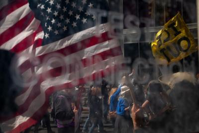 5 - No Kings protesters gather in downtown Nashville, March 28, 2026