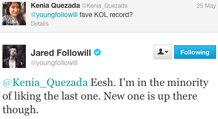 Takin' it to the Tweets: Jared Followill Talks New KOL Album on Twitter