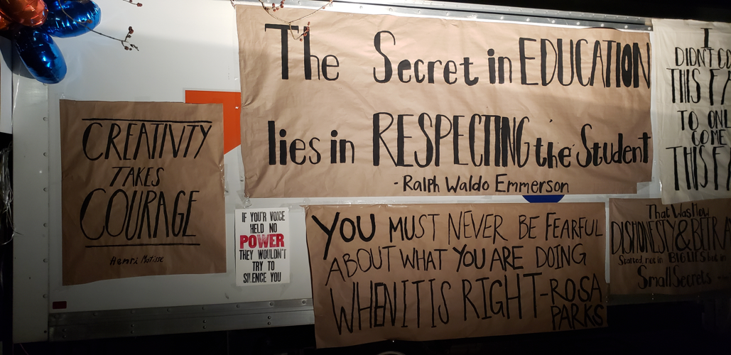 Watkins Students Mount Protest Exhibition About Belmont Merger