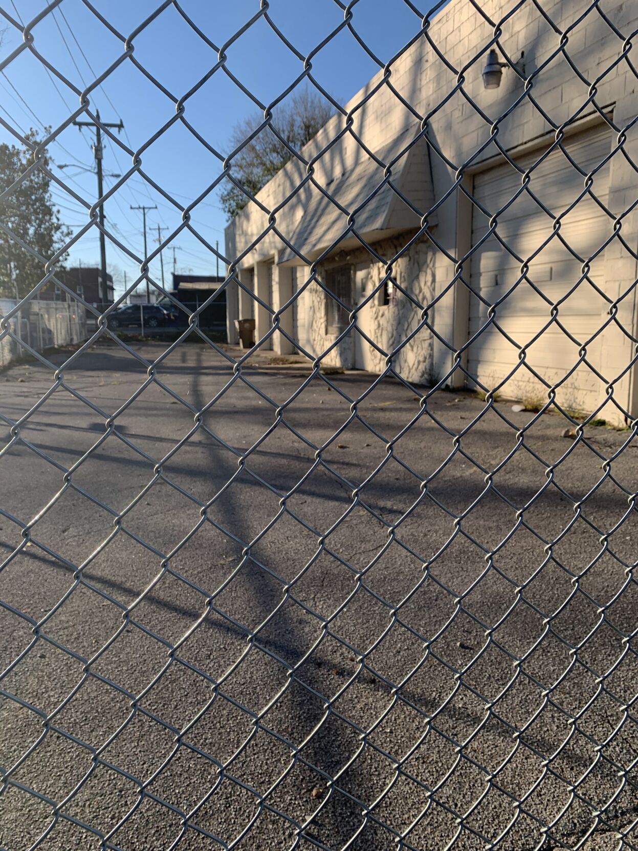 A garage at 1700 McDaniel St.