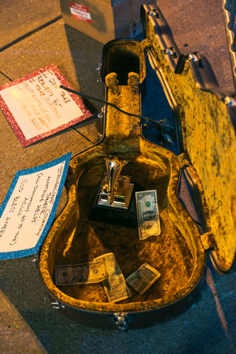 Sturgill Simpson Busks Outside CMA Awards, Brings His Grammy