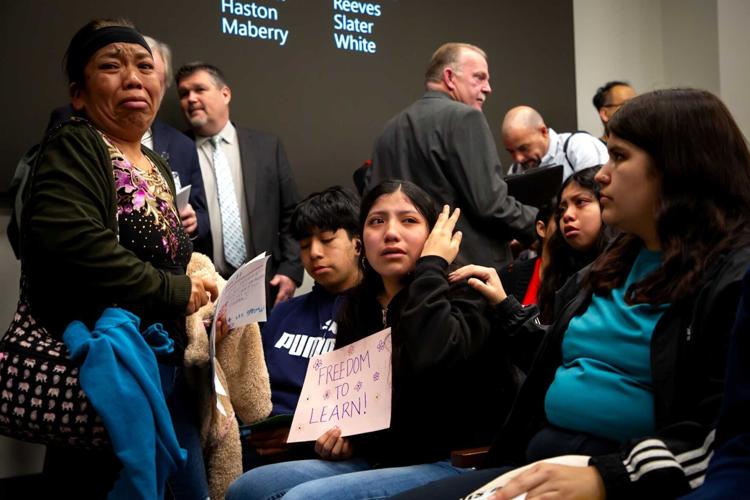 Protesters react to discussion of HB 793, March 11, 2025