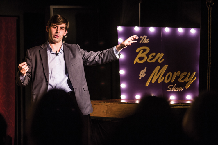 A dynamic local duo brings the late-night-talk-show format to Centennial Park