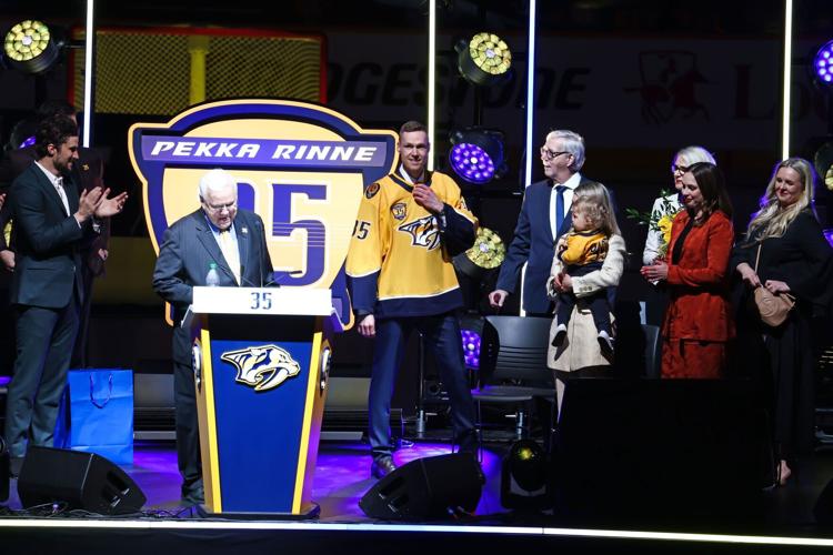 Slideshow: Predators Retire Pekka Rinne's No. 35