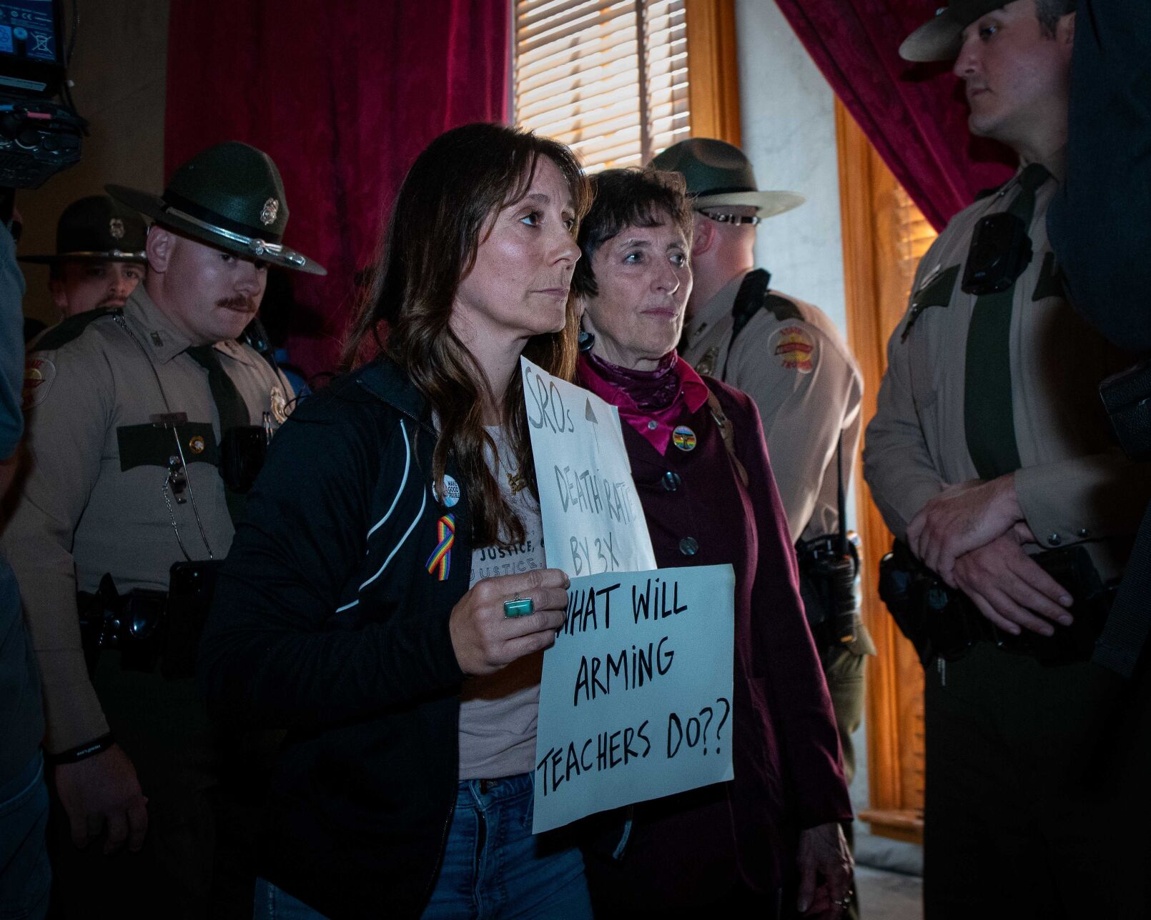 Gun safety advocates protest at the Capitol, April 23, 2024