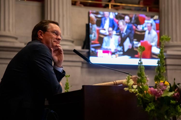 State House Speaker Cameron Sexton on the final day of the legislative session, April 23, 2026