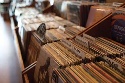 Countless vinyl records on display at Grimey’s, the Nashville Scene’s 2026 Best Place to Buy Vinyl in Nashville