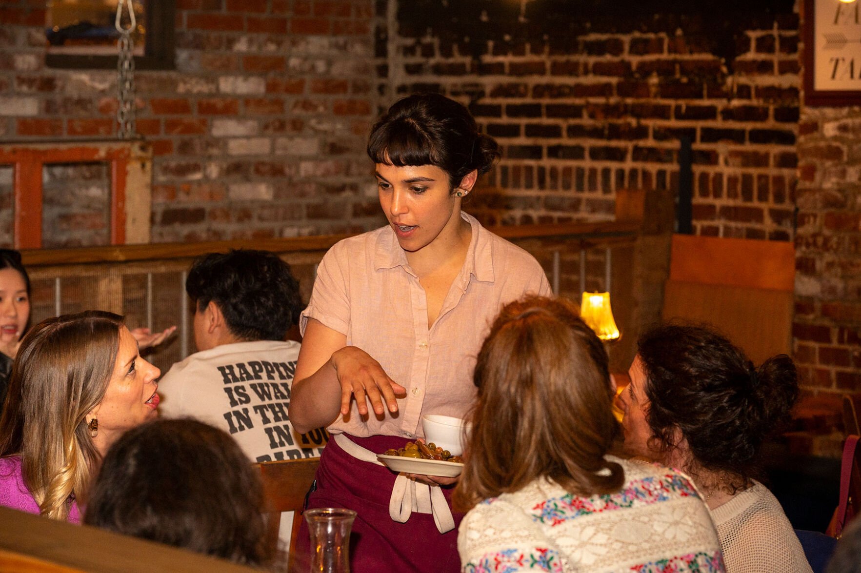 A server at Margot Café & Bar