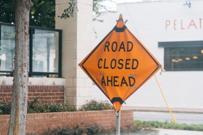 Road closed in Germantown