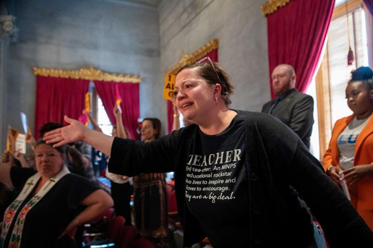 Gun safety advocates protest at the Capitol, April 23, 2024