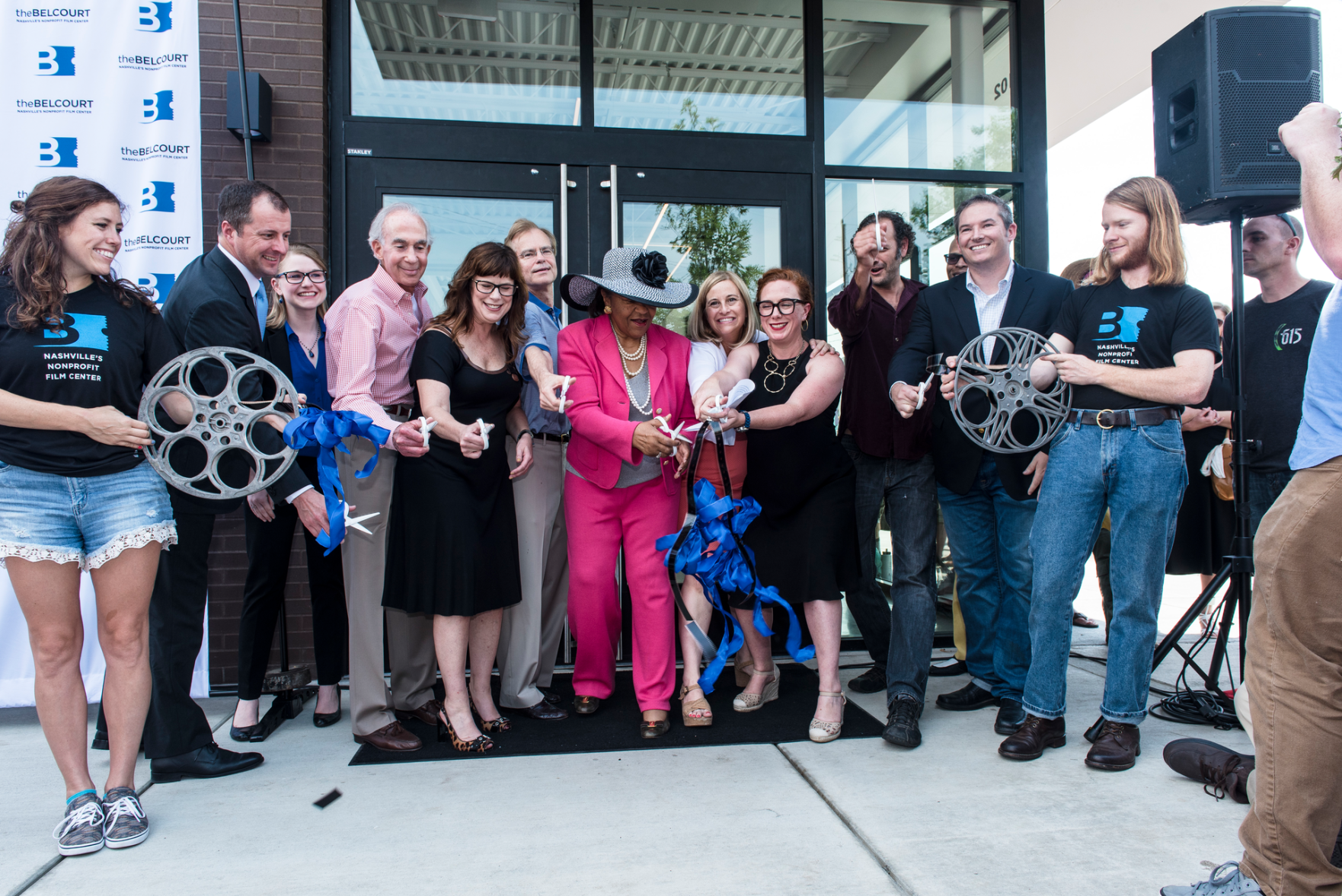 The Belcourt Theatre Reopens With a Ribbon-Cutting Ceremony