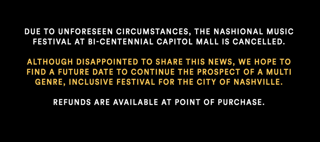 Sam Hunt's 'The Nashional' Festival to Hit Bicentennial Mall in April [Updated]