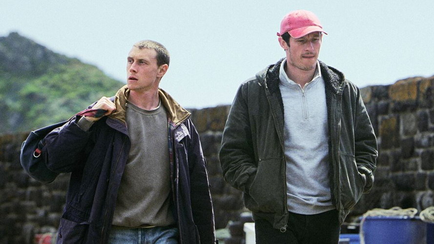 A still of George MacKay and Callum Turner in 'Rose of Nevada'