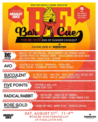 The BE-Hive Plans a Vegan End-of-Summer Bash